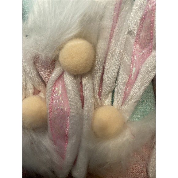 Simply Spring 6 foot Spring Easter PINK & GREEN BUNNY GNOME garland - Picture 3 of 3